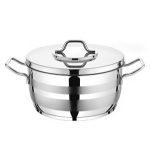VIVALDI Jumbo Deep Pot 28×18 cm-Steel Lid